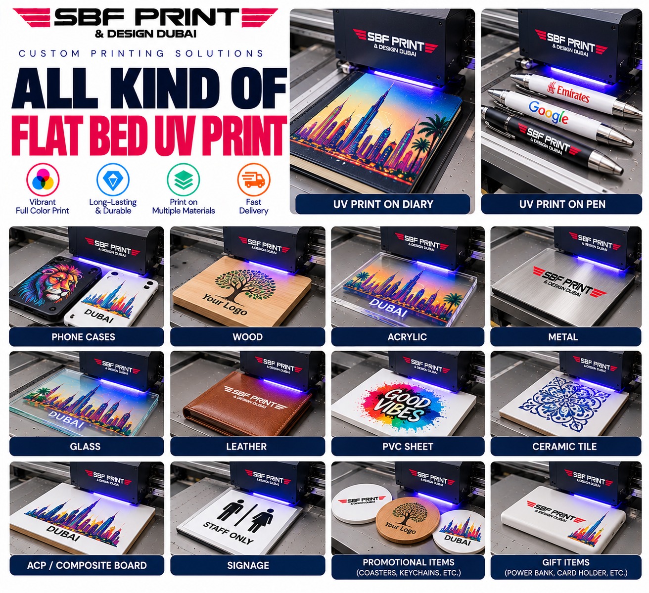 Flatbed UV Printing