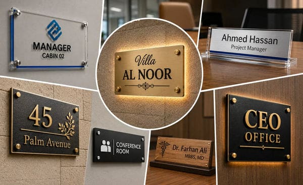 Office name plate